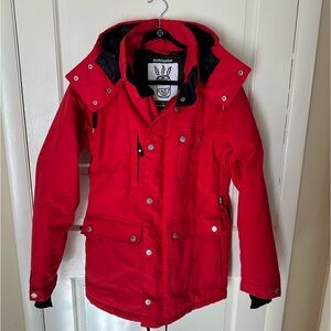 Airblaster men’s red snowboarding jacket, size M, excellent condition